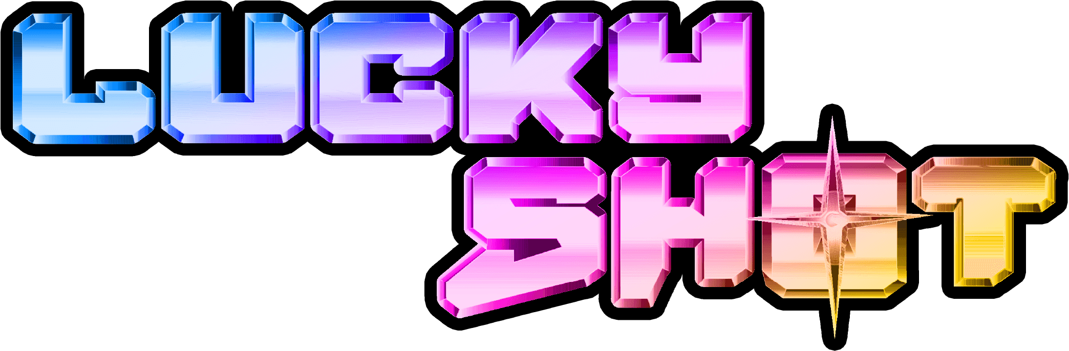Lucky Shot title with color outline
